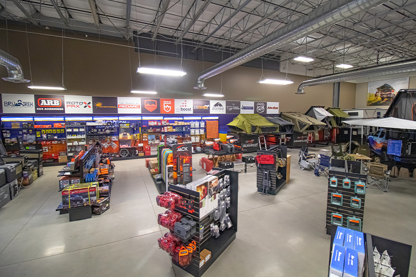 Expedition Superstore Interior Show Room Floor Rooftop Tents
