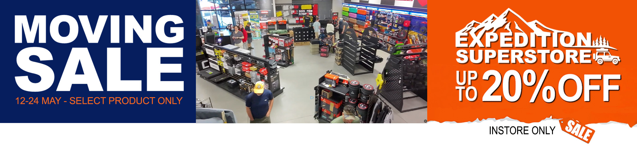 Expedition Superstore We're Moving Sale May 12-24